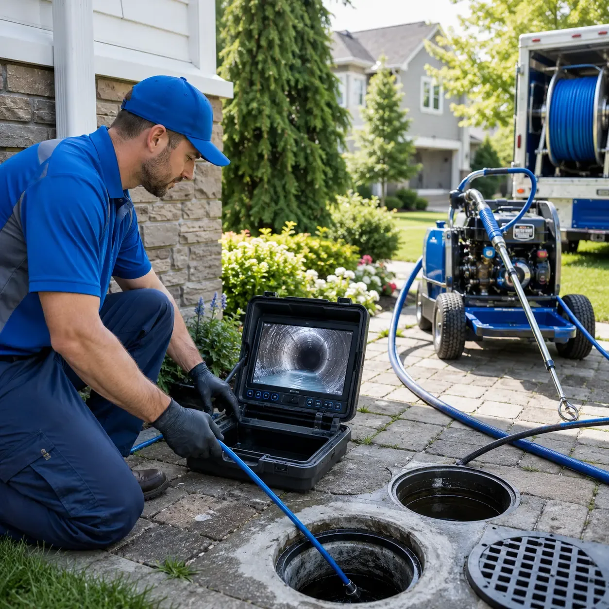 Outdoor drain cleaning professionals serving Westport, CT